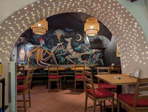 Inside at no bones in Krakow