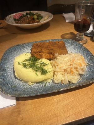 Schnitzel   at no bones in Krakow