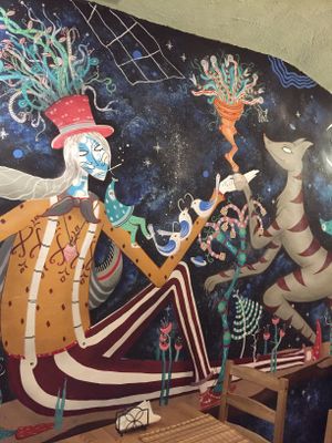 Inside  at no bones in Krakow