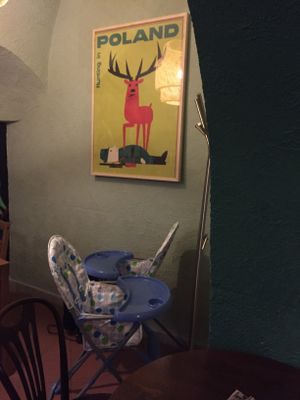 Inside bistro at no bones in Krakow