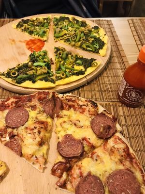 Pizza at no bones in Krakow