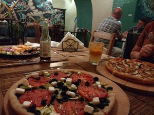 Pizza   at no bones in Krakow