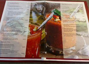 Vegane Karte  at Kartoffelhaus in Freiburg