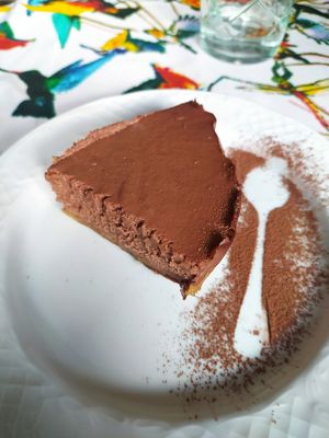 Tarta de chocolate at La Marmita Verde in Ponferrada