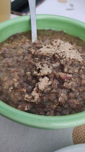 Guiso de legumbre at La Marmita Verde in Ponferrada