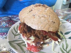 BierzoGreen Burguer  at La Marmita Verde in Ponferrada