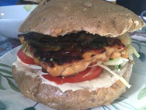 Tempeh Burguer  at La Marmita Verde in Ponferrada