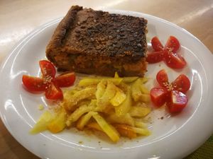 empanada vegana at La Marmita Verde in Ponferrada