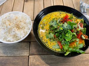 Yellow curry  at Tajfun in Wroclaw