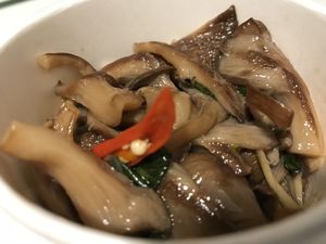 Marinated shiitake mushrooms  at Tajfun in Wroclaw