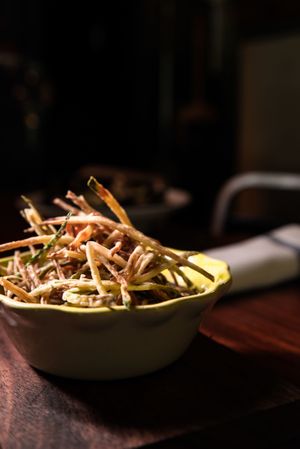 Zuchinni fries at Farina - Roma in Mexico City