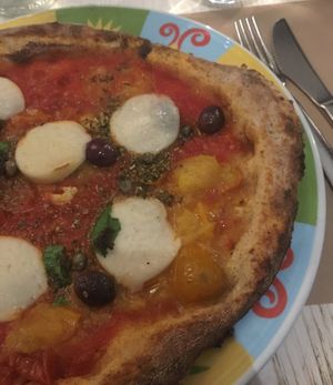 Pummarolella with rice mozzarella at Rossopomodoro in Padua