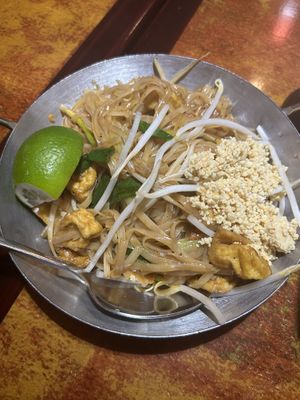 Pad Thai (no eggs)  at Thai Station in Merrick