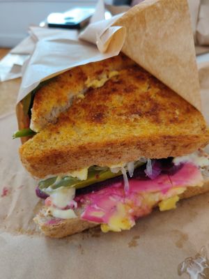 Vegan Reuben at Eat in Ohakune