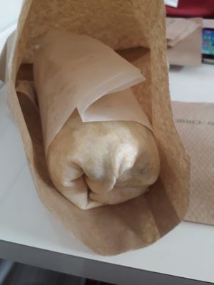 Biggest and best burrito I've ever had! (Vegan  Brunch Burrito)
Who knew brocolli goes well in a burrito!? at Eat in Ohakune