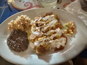 Vegan enchiladas   at Maybe Later in Siem Reap