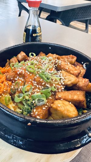 Bibimbap mit scharfer Sauce  at Bento San in Bielefeld