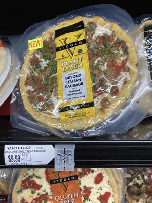 Yummy vegan pizza! at Rainbow Grocery in San Francisco