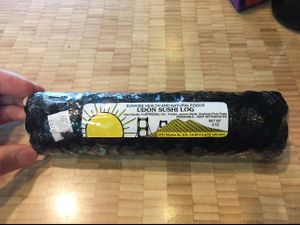 Udon sushi log  at Rainbow Grocery in San Francisco