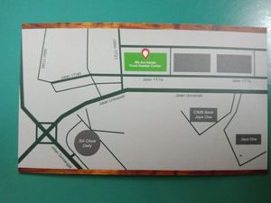 Business card back. at Chef Wong Vegetarian 黄师傅 in Petaling Jaya