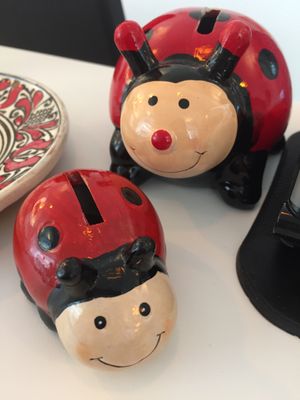 Ladybugs / Ladybird Beetles everywhere at Buburuza Eis in Steyr