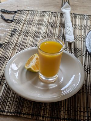 Local Jamu Shot at Paradiso in Ubud