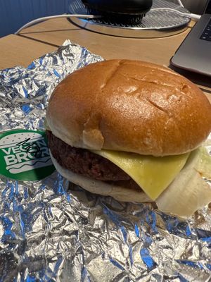 Classic moo-less burger at BRGR - Great Western Rd in Glasgow