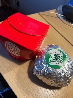 Recyclable packaging  at BRGR - Great Western Rd in Glasgow