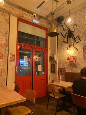 What a spider   at BRGR - City Centre in Glasgow