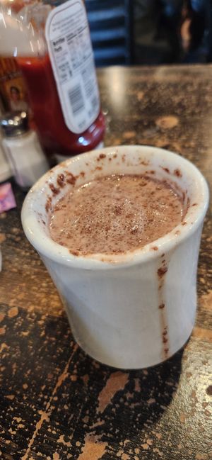The messy cold hot cocoa at Cafe Soleil in El Sobrante