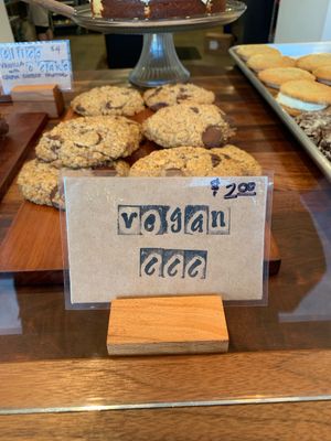 Vegan chocolate chip cookies! at Two Sticks Bakery in Bloomington