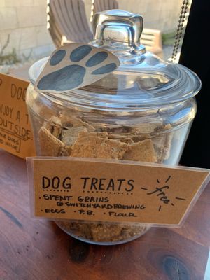 Awesome treats available for your pooch! at Two Sticks Bakery in Bloomington