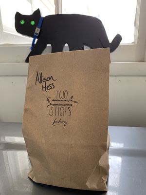 Carry out is a great option during Stay at Home times! at Two Sticks Bakery in Bloomington