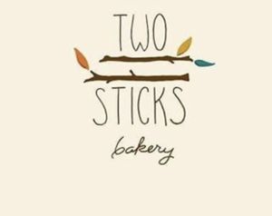 Logo at Two Sticks Bakery in Bloomington