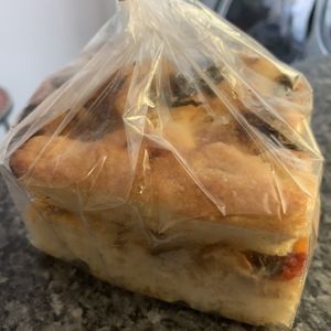 Vegan focaccia— SO good! at Two Sticks Bakery in Bloomington