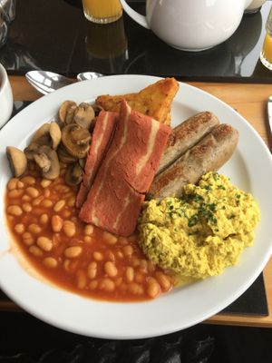 Yummy breakfast  at Peasholm Park Vegan B&B in Scarborough
