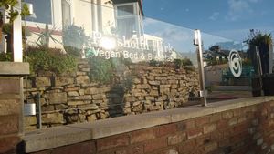 Signage at Peasholm Park Vegan B&B in Scarborough