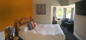 Double room over-looking Peasholm Park  at Peasholm Park Vegan B&B in Scarborough