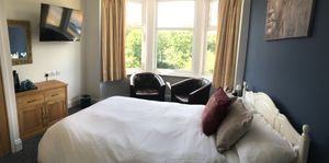 Double room over-looking Peasholm Park  at Peasholm Park Vegan B&B in Scarborough