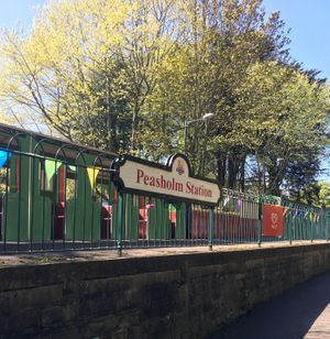 Miniature Steam Train. at Peasholm Park Vegan B&B in Scarborough