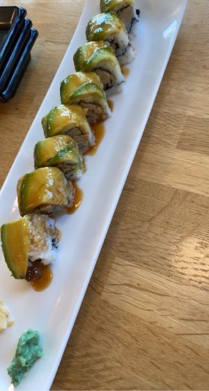 Chick’n teriyaki roll  at Bachi in Charlotte