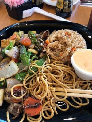 Vegan hibachi  at Bachi in Charlotte