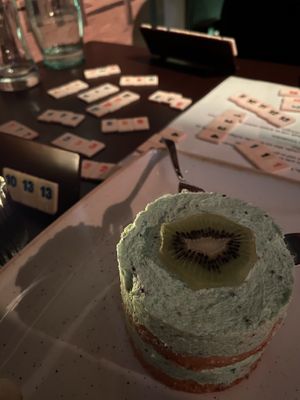 Cozy atmosphere and melon desert  at Kuli Alma in Frankfurt