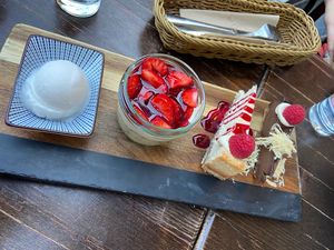 Amazing dessert platter   at Kuli Alma in Frankfurt