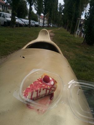 Cheescake at Kuli Alma in Frankfurt