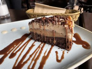 Peanut butter chocolate cake insane  at Kuli Alma in Frankfurt