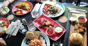 various main platters at Kuli Alma in Frankfurt