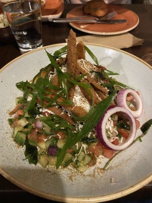 Fattoush Brotsalat 👌🏻 at Kuli Alma in Frankfurt