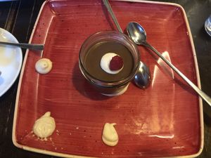 Chocolate mousse   at Kuli Alma in Frankfurt