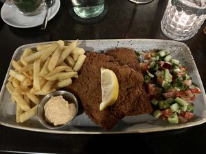 Fabulous Schnitzel  at Kuli Alma in Frankfurt